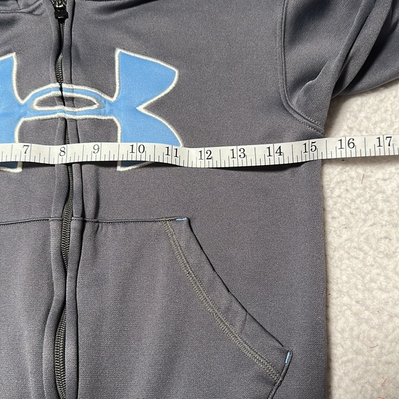 Under Armour Little Boys Gray Jacket with Hood, GUC, Size 5 - Picture 4 of 11